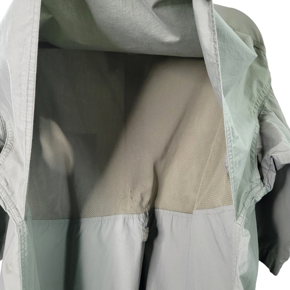 Cabela's Men's Button-Up Vented Short Sleeve Outdoor Shirt Size XL Tall Green - Picture 4 of 8